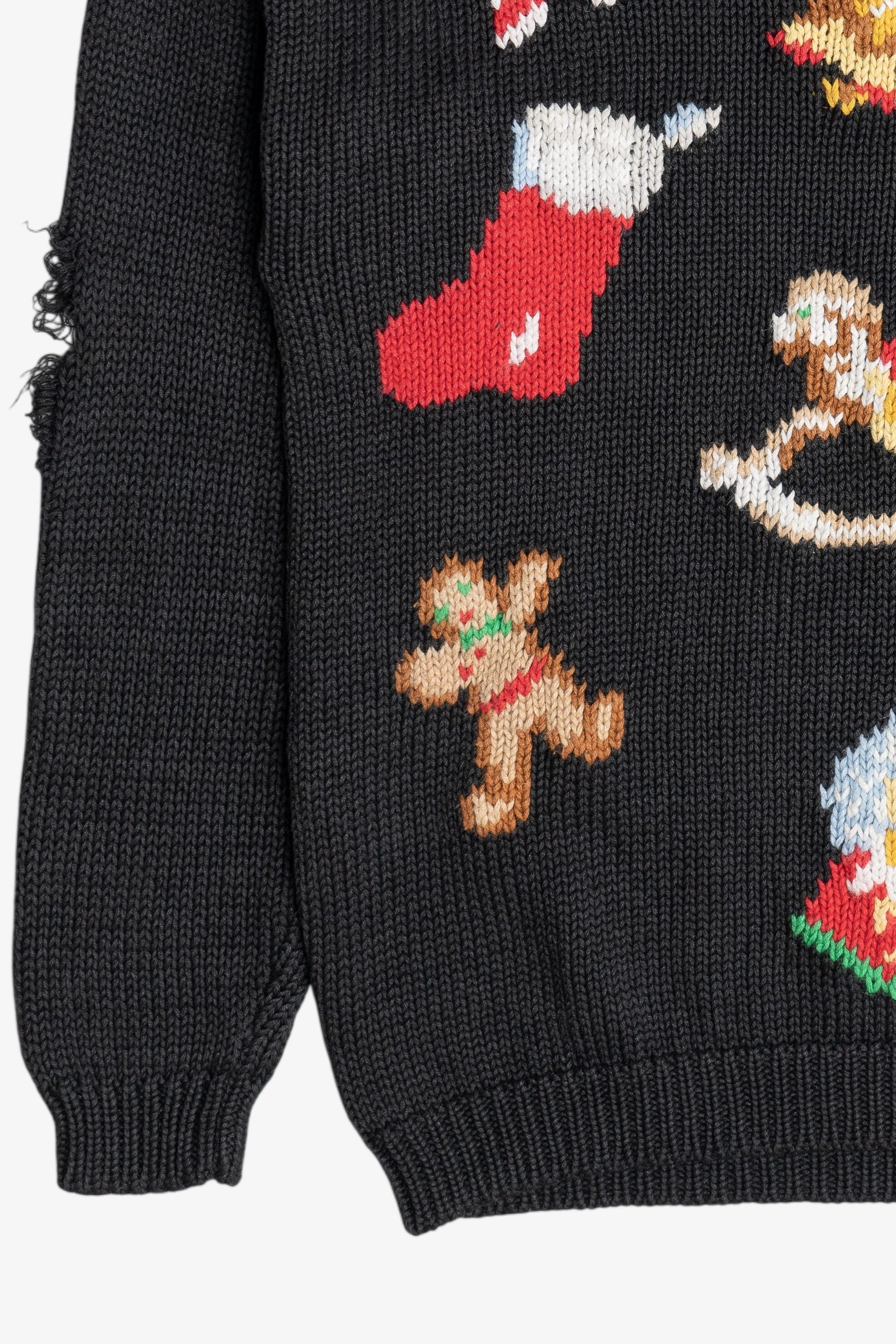 Vintage The Eagle's Eye Distressed Ugly Christmas Sweater (1980s)