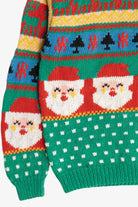 Vintage Lauren Alexandra Santas & Reindeer Ugly Christmas Sweater (1980s)