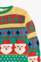 Vintage Lauren Alexandra Santas & Reindeer Ugly Christmas Sweater (1980s)