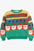 Vintage Lauren Alexandra Santas & Reindeer Ugly Christmas Sweater (1980s)