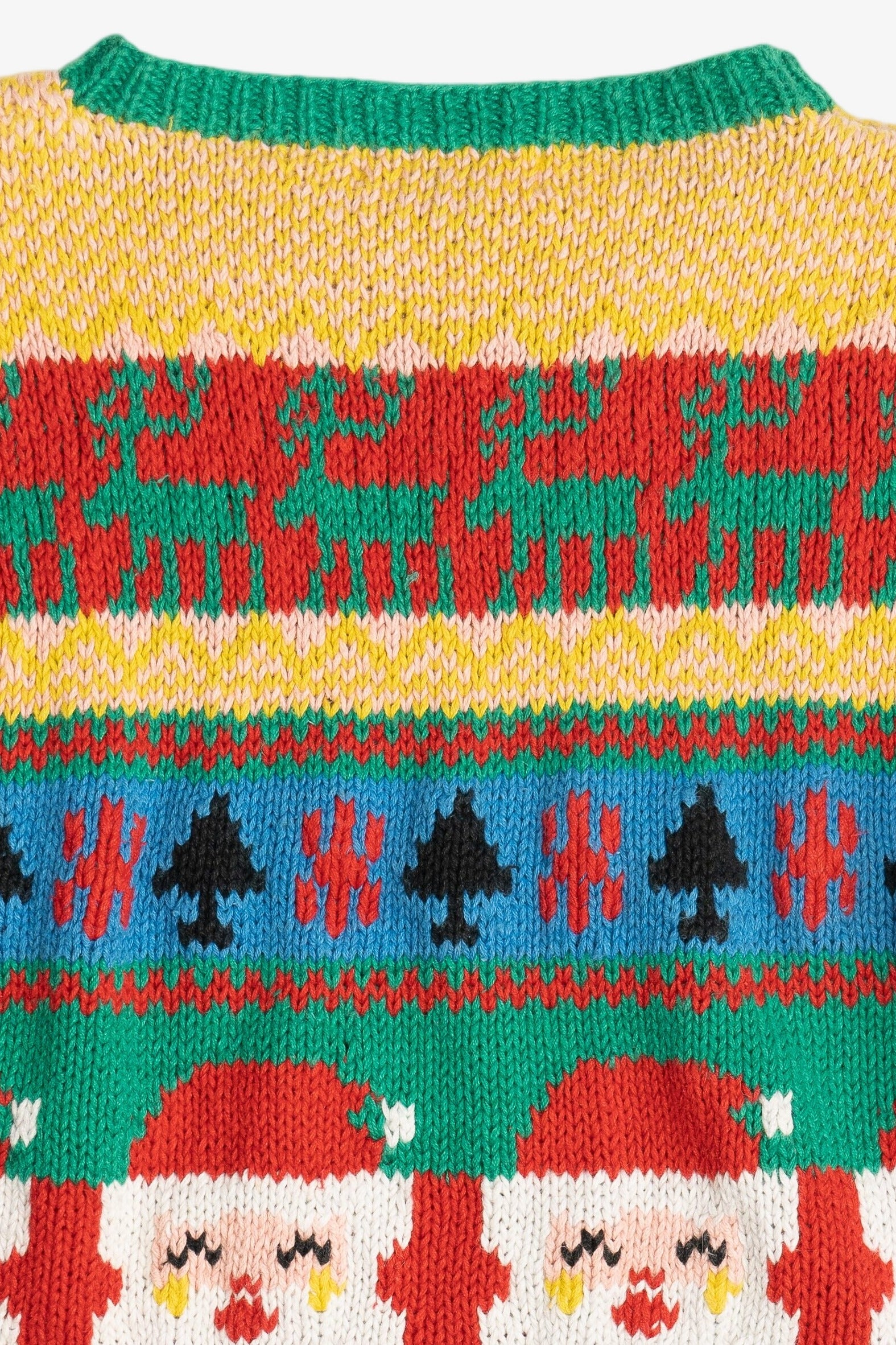 Vintage Lauren Alexandra Santas & Reindeer Ugly Christmas Sweater (1980s)