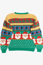 Vintage Lauren Alexandra Santas & Reindeer Ugly Christmas Sweater (1980s)