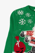 Green Kids "Santa Floss" Sequin Ugly Christmas Pullover (2010s)