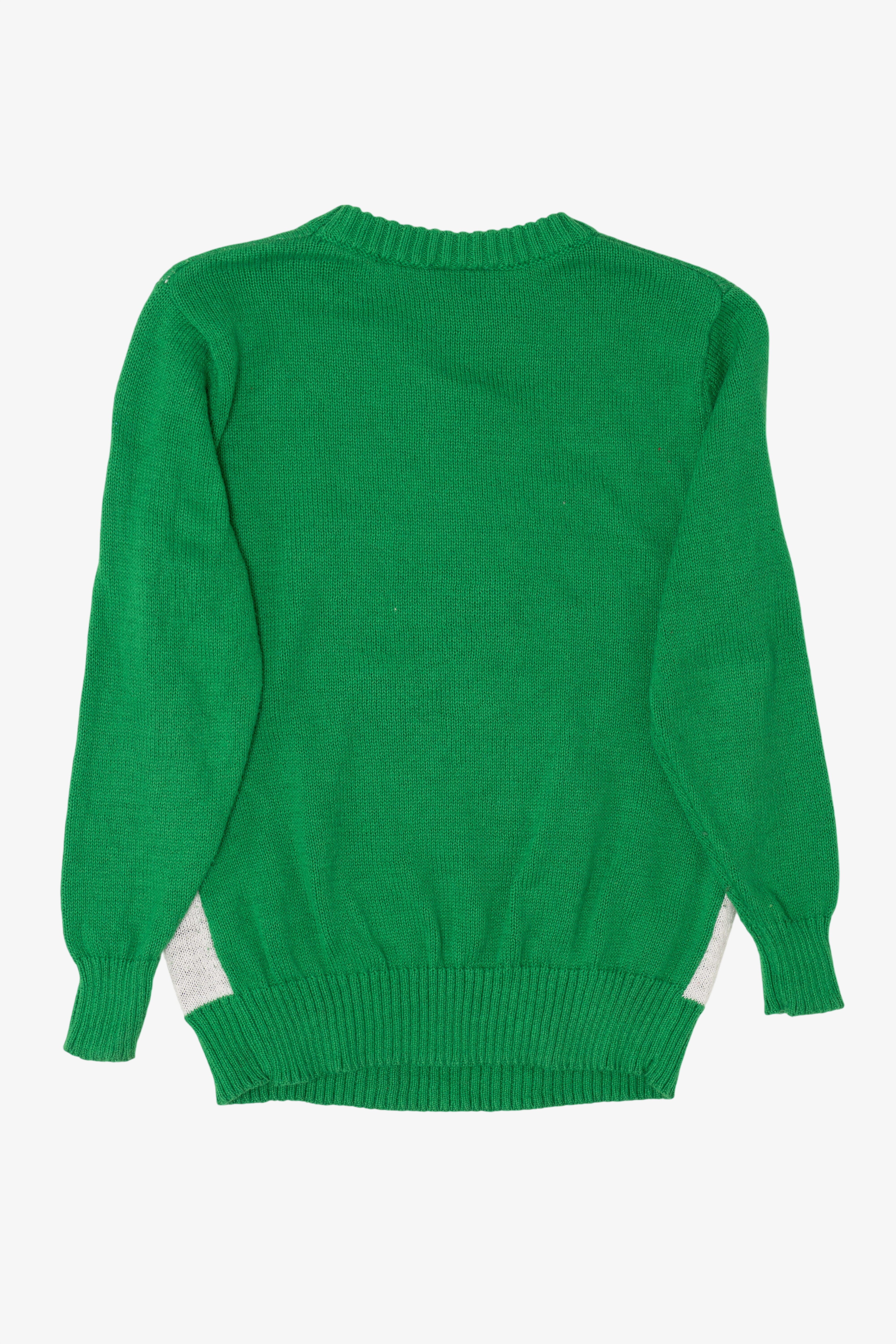 Green Kids "Santa Floss" Sequin Ugly Christmas Pullover (2010s)