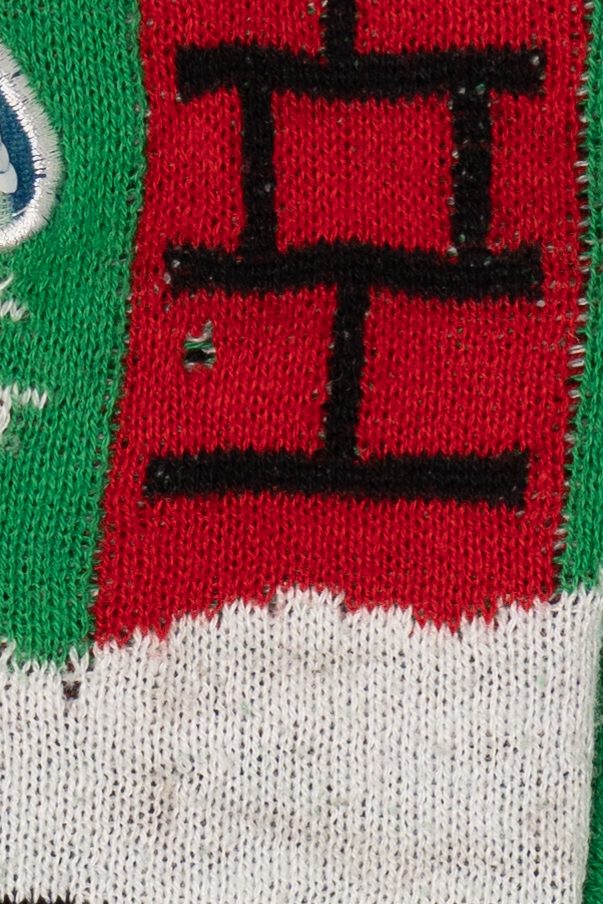 Green Kids "Santa Floss" Sequin Ugly Christmas Pullover (2010s)
