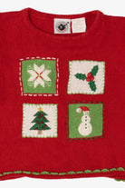 Vintage Kids Toddler Red Goodlad Of Philadelphia Ugly Christmas Pullover (1990s)