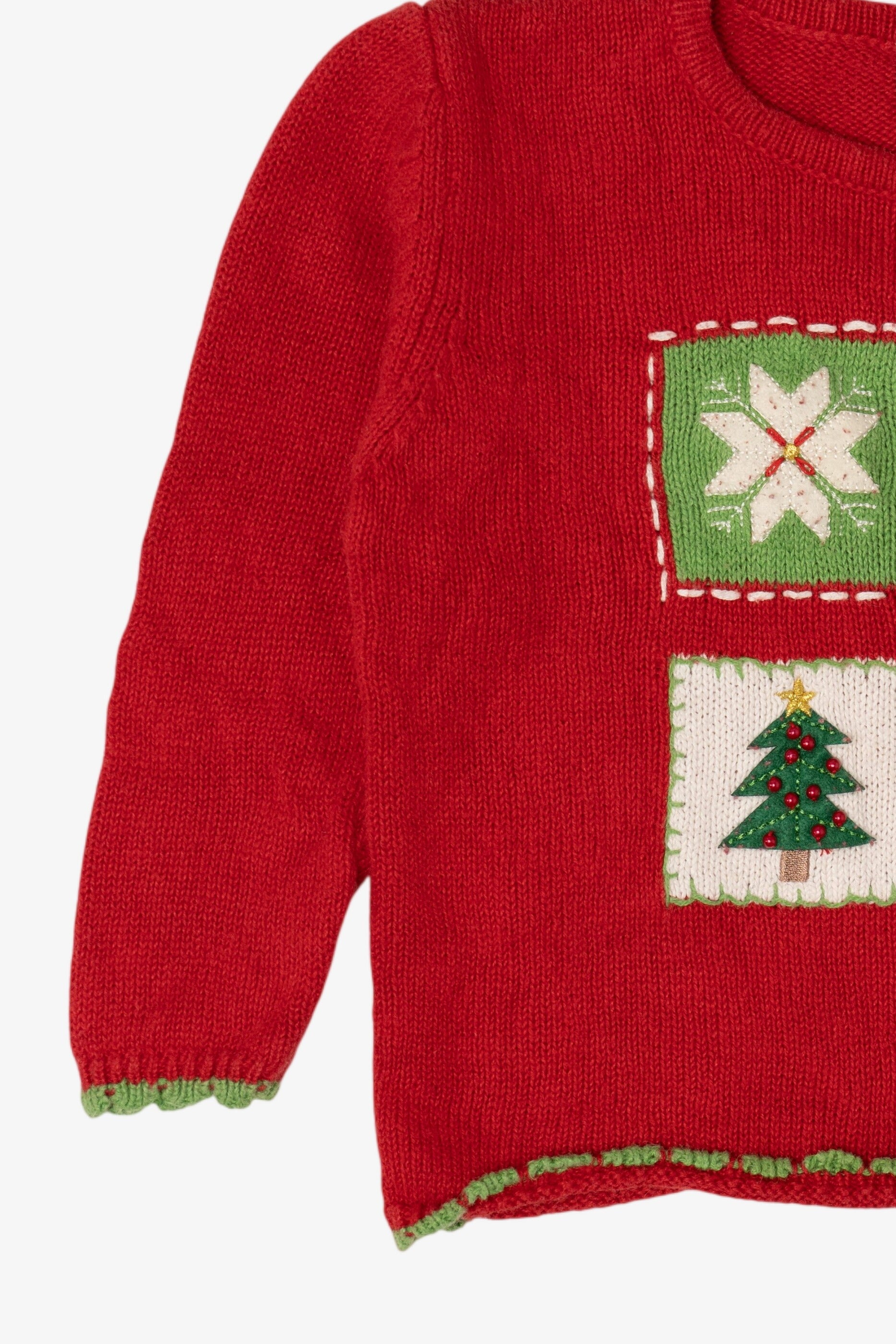 Vintage Kids Toddler Red Goodlad Of Philadelphia Ugly Christmas Pullover (1990s)