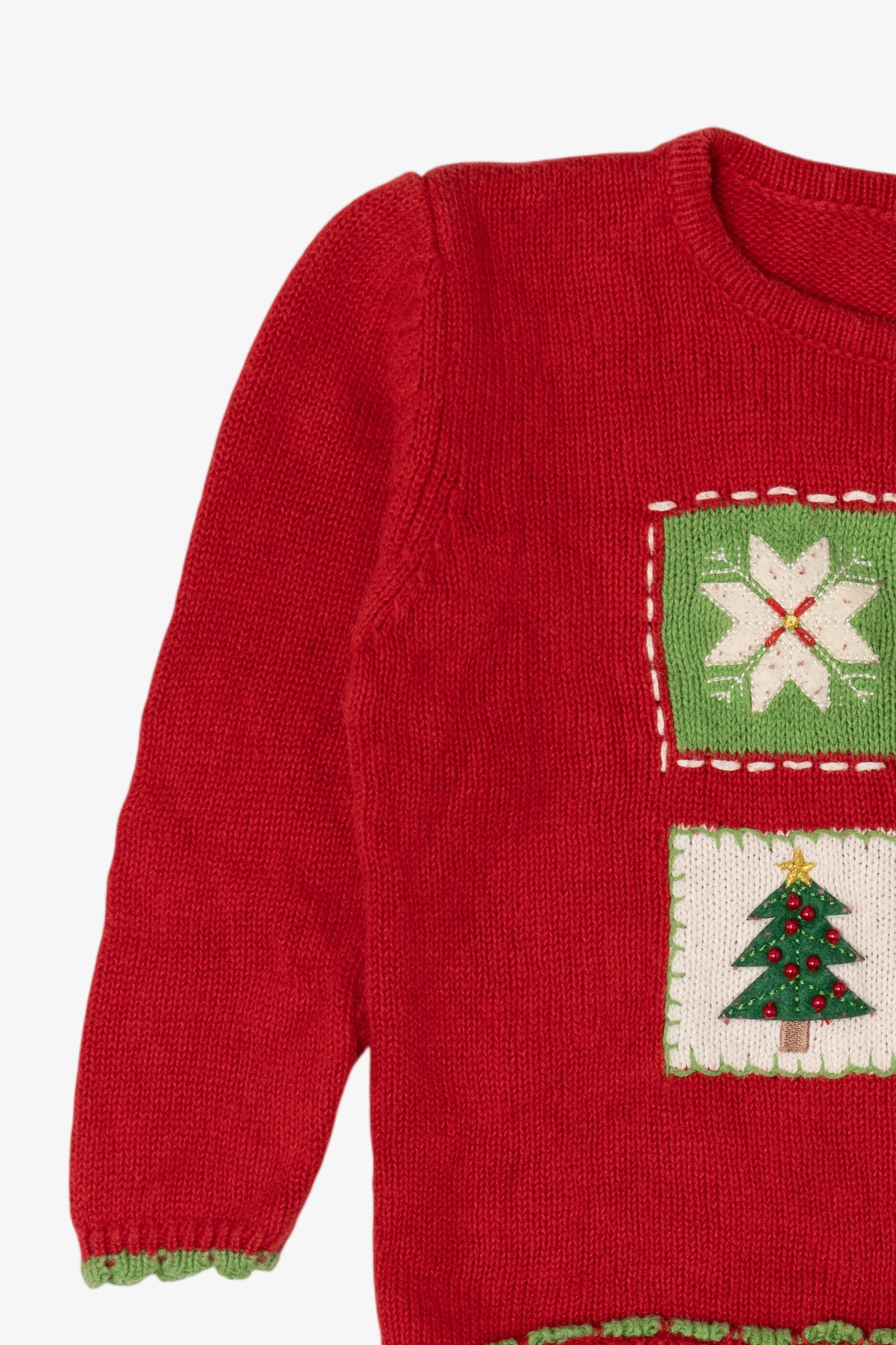 Vintage Kids Toddler Red Goodlad Of Philadelphia Ugly Christmas Pullover (1990s)