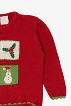 Vintage Kids Toddler Red Goodlad Of Philadelphia Ugly Christmas Pullover (1990s)