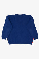 Vintage Navy Blue Erika Ugly Christmas Pullover (1990s)
