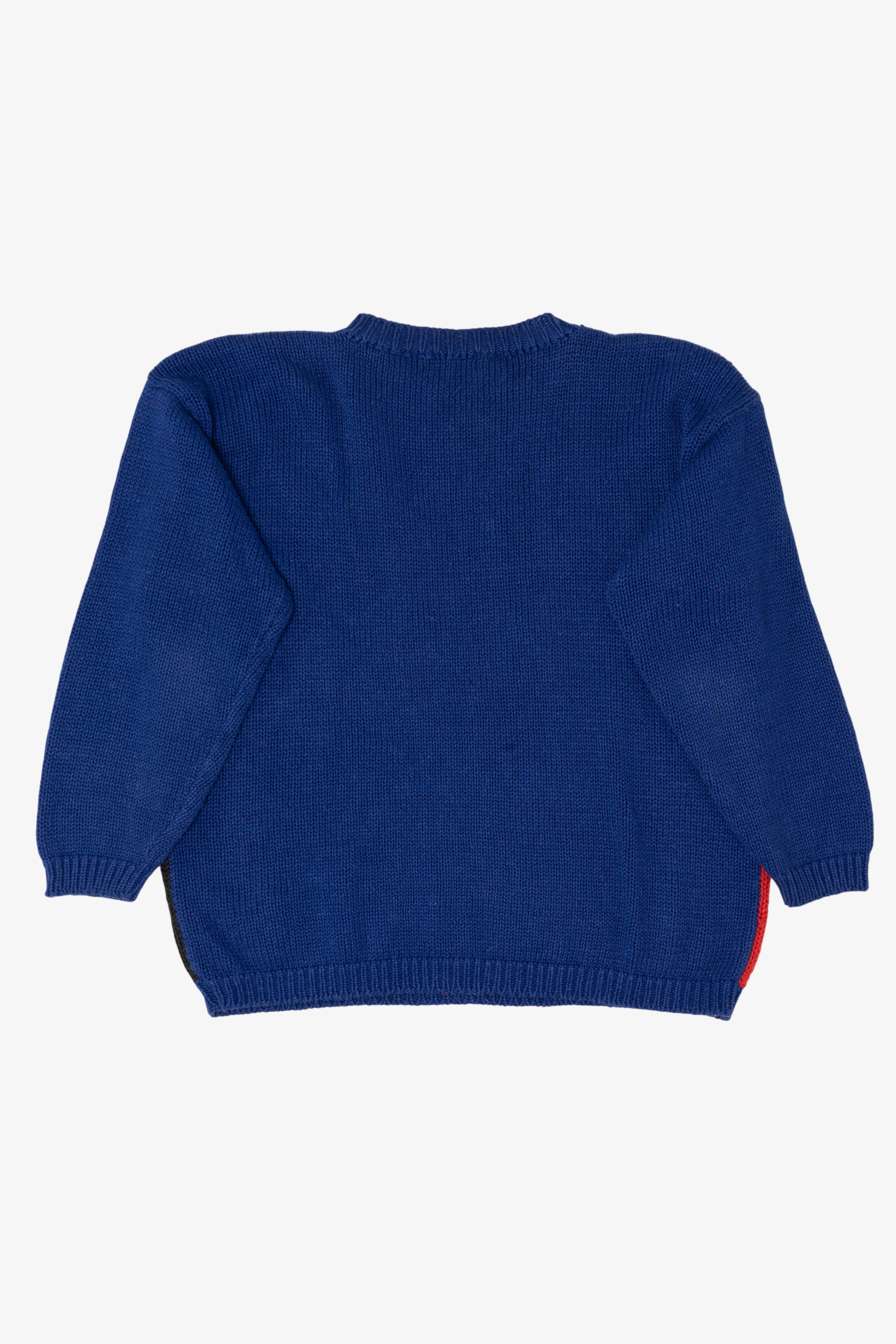 Vintage Navy Blue Erika Ugly Christmas Pullover (1990s)