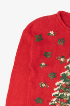 Vintage Red Heirloom Collectibles Tree Ugly Christmas Pullover (1990s)