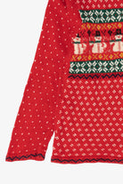 Vintage Red Erika Snowmen Ugly Christmas Pullover (1990s)