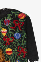 Vintage Black Jacque & Koko Teddy Bear Presents Ugly Christmas Pullover (1990s)