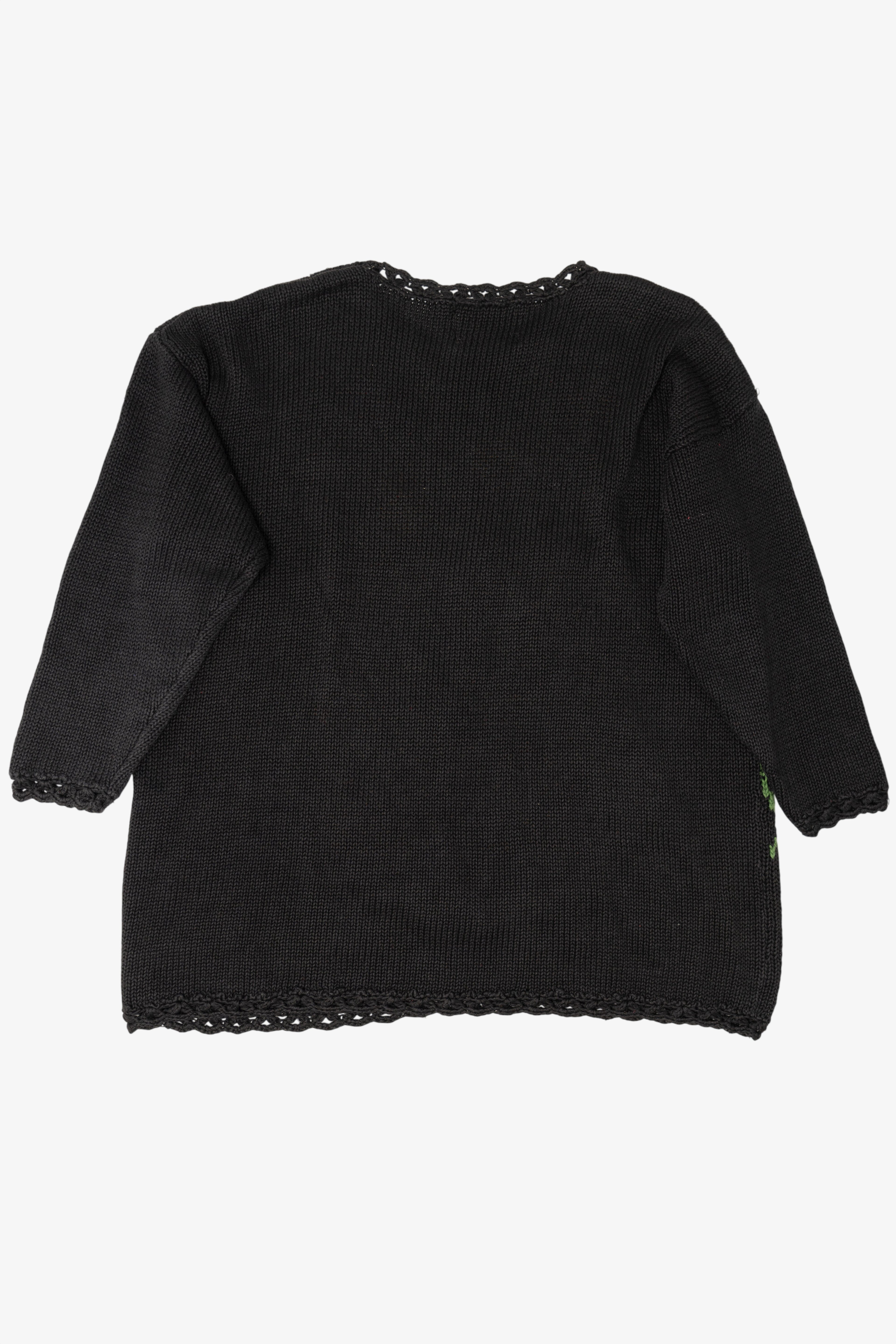 Vintage Black Jacque & Koko Teddy Bear Presents Ugly Christmas Pullover (1990s)