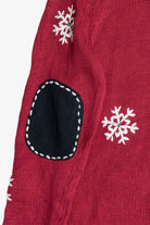 Vintage Snowman Quarter Zip Ugly Christmas Sweater (1990s)
