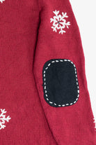 Vintage Snowman Quarter Zip Ugly Christmas Sweater (1990s)