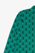Vintage Teal Karen Scott Trees Ugly Christmas Sweatshirt (2000s)