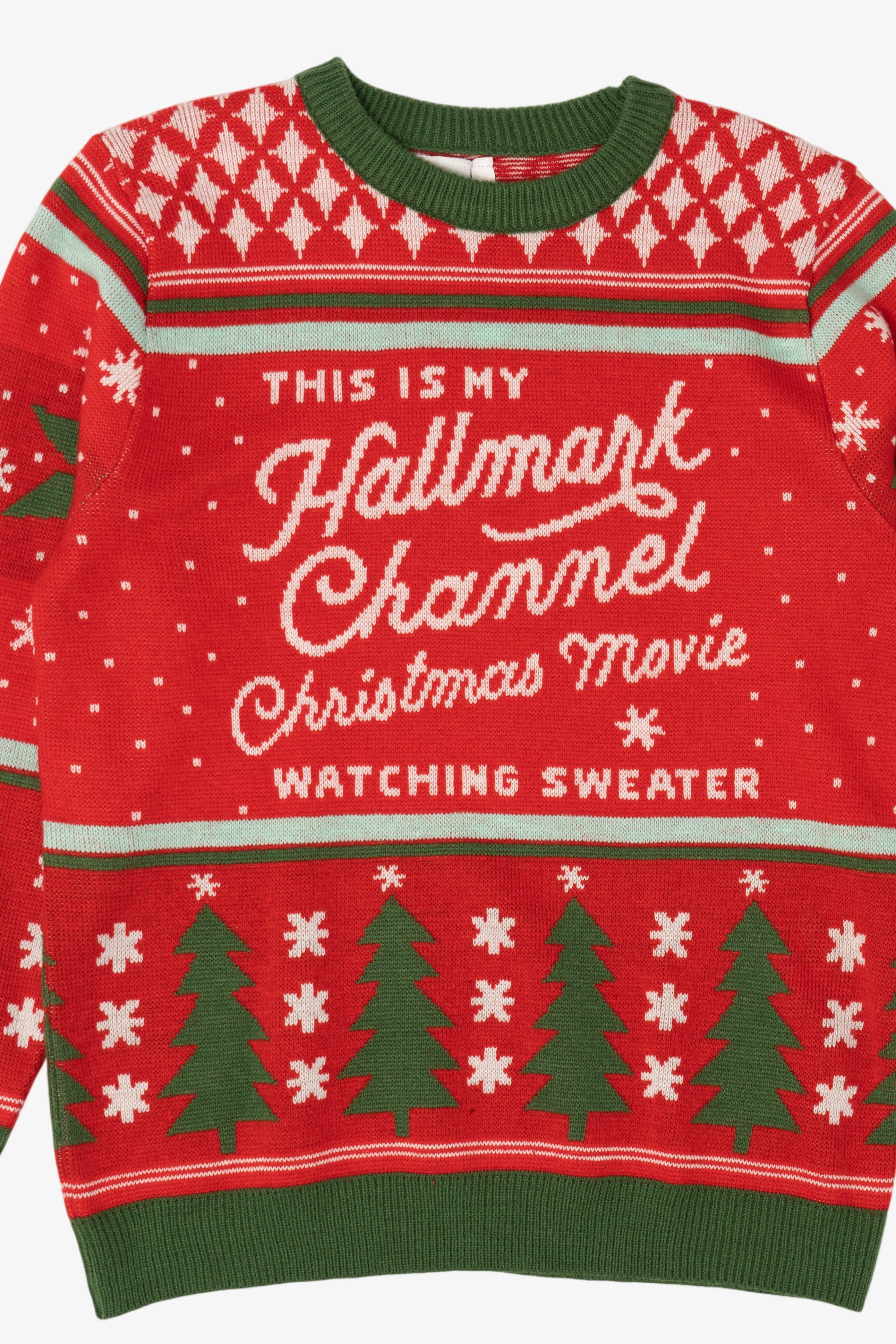 "This Is My Hallmark Channel Christmas Movie Watching Shirt"b Ugly Christmas Pullover (2010s)