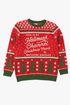 "This Is My Hallmark Channel Christmas Movie Watching Shirt"b Ugly Christmas Pullover (2010s)
