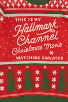 "This Is My Hallmark Channel Christmas Movie Watching Shirt"b Ugly Christmas Pullover (2010s)