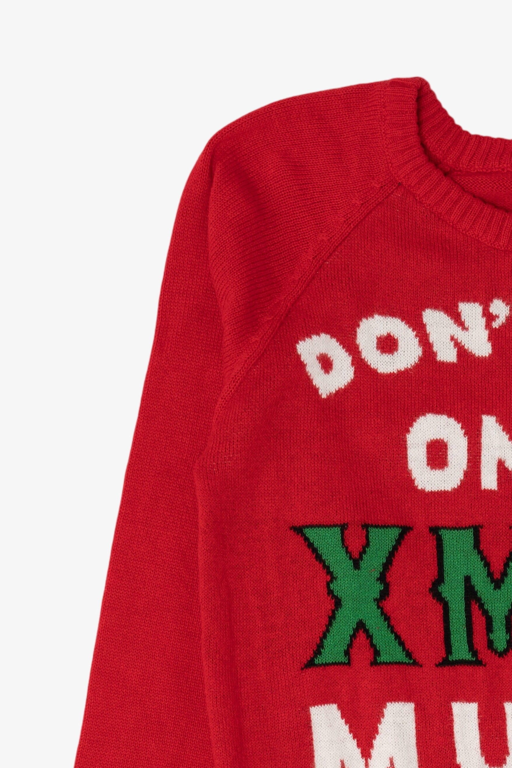 "Don't Hate On My Xmas Music" Ugly Christmas Pullover (2010s)