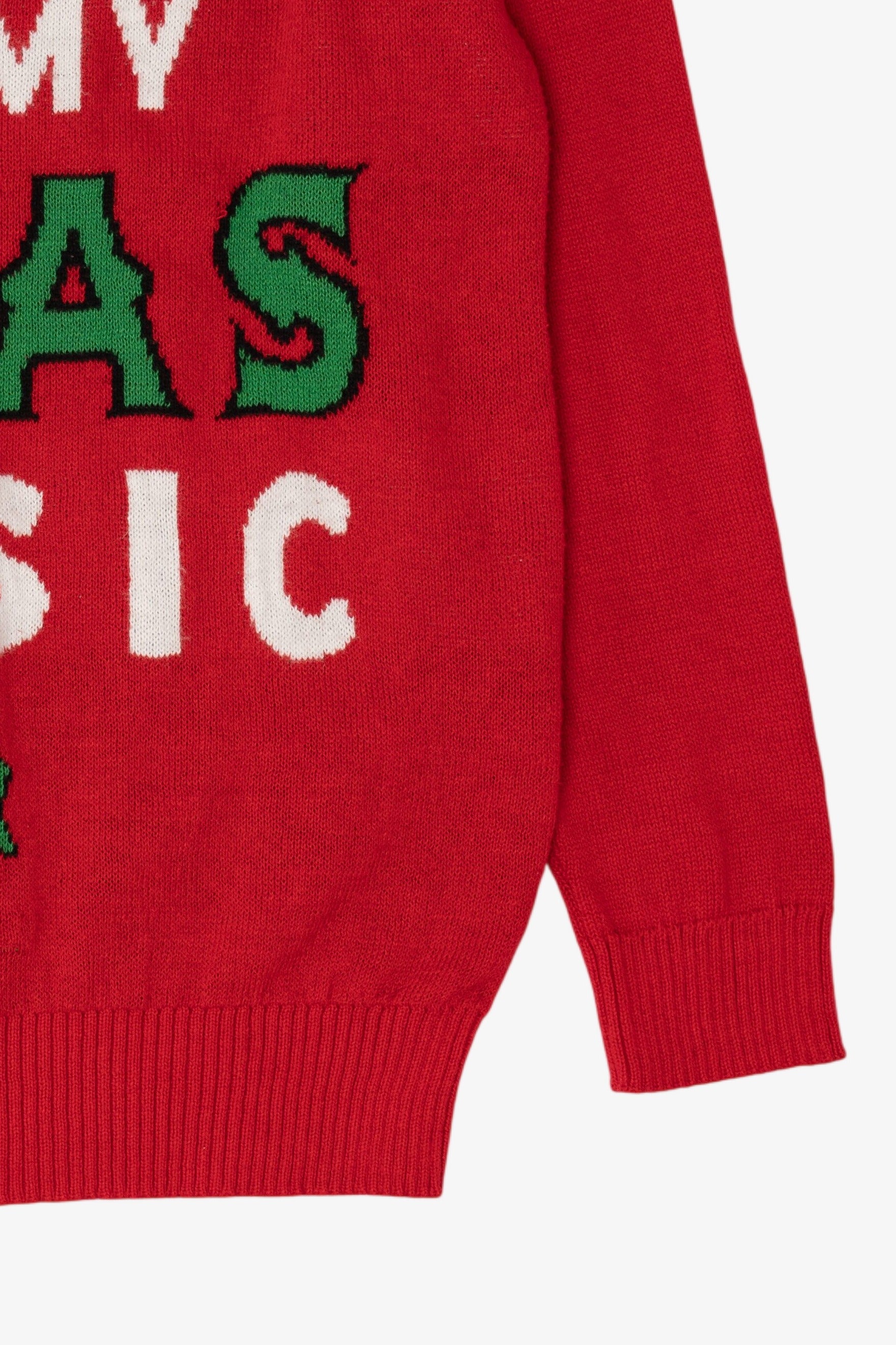 "Don't Hate On My Xmas Music" Ugly Christmas Pullover (2010s)