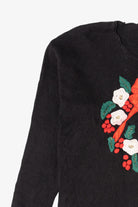 Vintage Black Gladys Bagley Wreath Ugly Christmas Pullover (1990s)