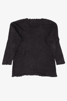 Vintage Black Gladys Bagley Wreath Ugly Christmas Pullover (1990s)