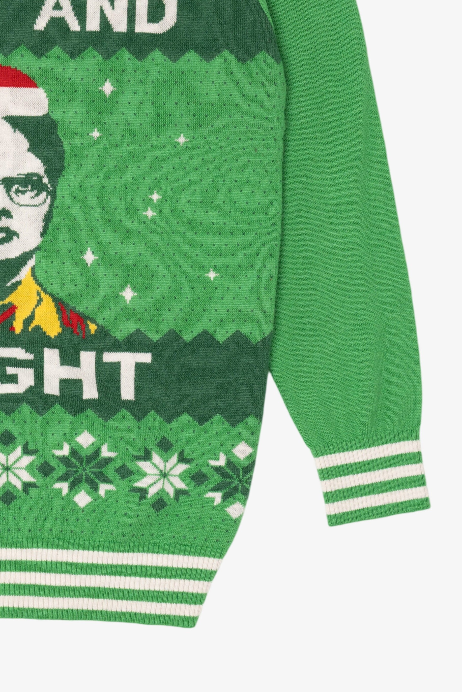 Green "Merry And Dwight" The Office Ugly Christmas Pullover (2010s)