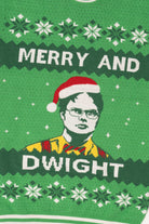 Green "Merry And Dwight" The Office Ugly Christmas Pullover (2010s)