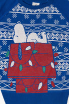 Blue Peanuts Snoopy Dog House Ugly Christmas Pullover (2010s)