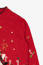 Vintage Red Kikit Snowmen Ugly Christmas Pullover (1990s)