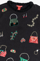 Vintage Fashionista Purses & Jewelry Christmas Pullover (2000s)