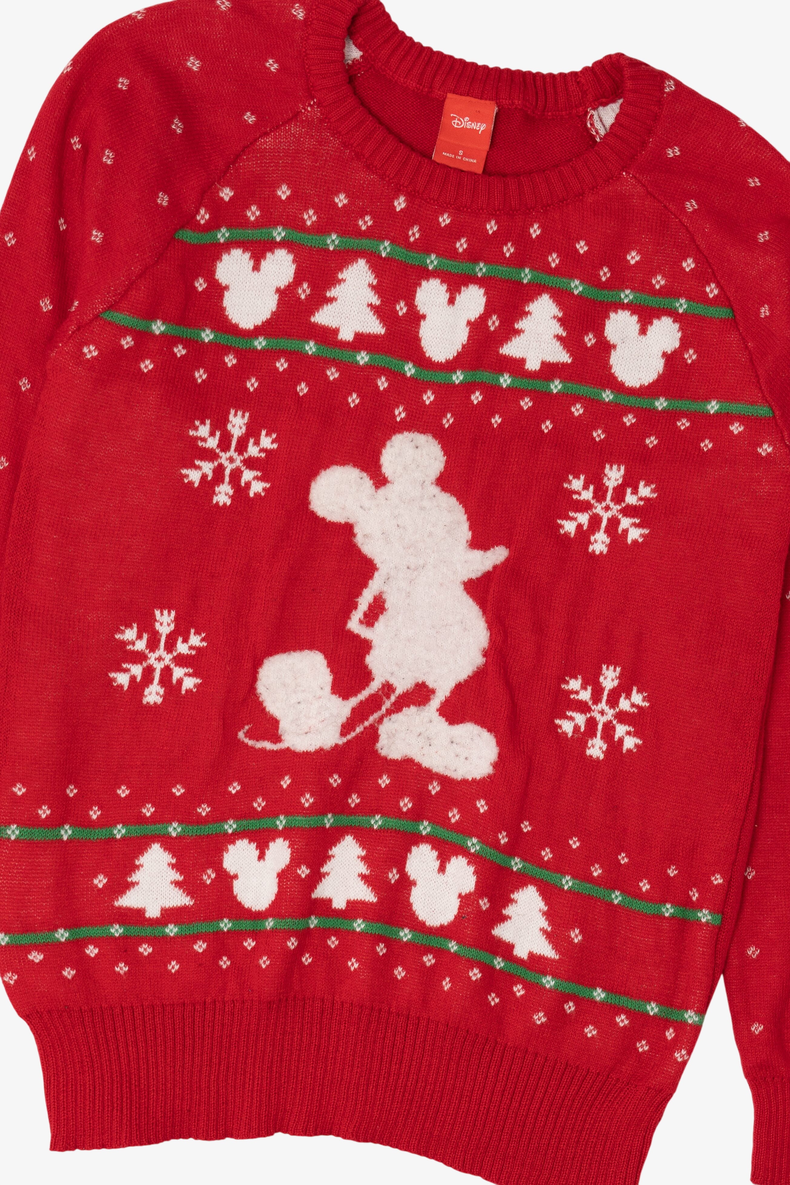 Red Disney Mickey Mouse Ugly Christmas Pullover (2010s)