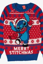 Blue Disney "Merry Stitchmas" Lilo And Stitch Ugly Christmas Pullover (2010s)