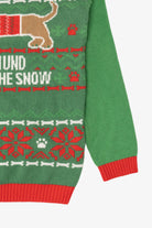 Green Norther Pole "Dachshund Through The Snow" Ugly Christmas Pullover (2010s)
