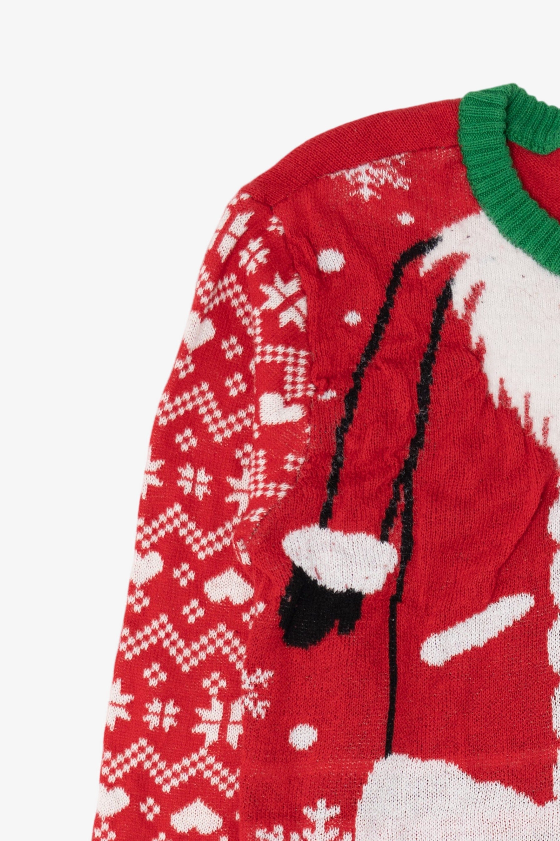 Red Holiday Sweater Santa Ugly Christmas Pullover (2010s)
