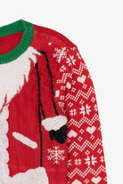 Red Holiday Sweater Santa Ugly Christmas Pullover (2010s)