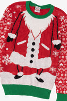 Red Holiday Sweater Santa Ugly Christmas Pullover (2010s)
