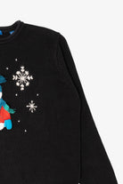 Vintage Black Karen Scott Snowmen Ugly Christmas Pullover (1990s)