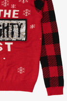 Red "I'm On The Naughty/Nice List" Ugly Christmas Pullover (2010s)