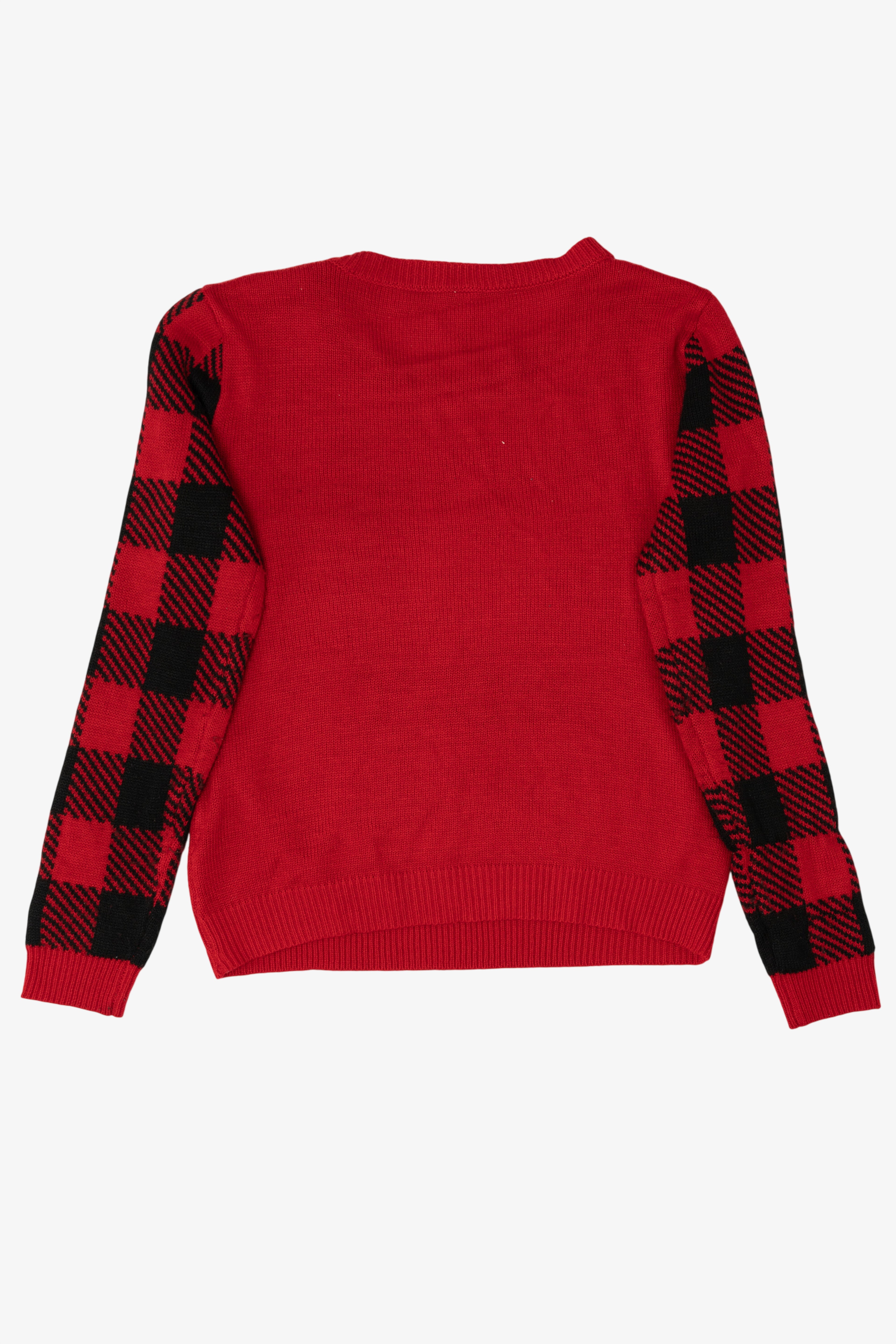 Red "I'm On The Naughty/Nice List" Ugly Christmas Pullover (2010s)