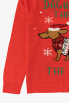 Red Belle Du Jour "Dachshund Through The Snow" Ugly Christmas Pullover (2010s)