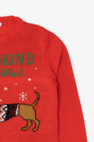 Red Belle Du Jour "Dachshund Through The Snow" Ugly Christmas Pullover (2010s)