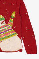 Vintage Red Susan Bristol Snowmen Ugly Christmas Pullover (2000s)