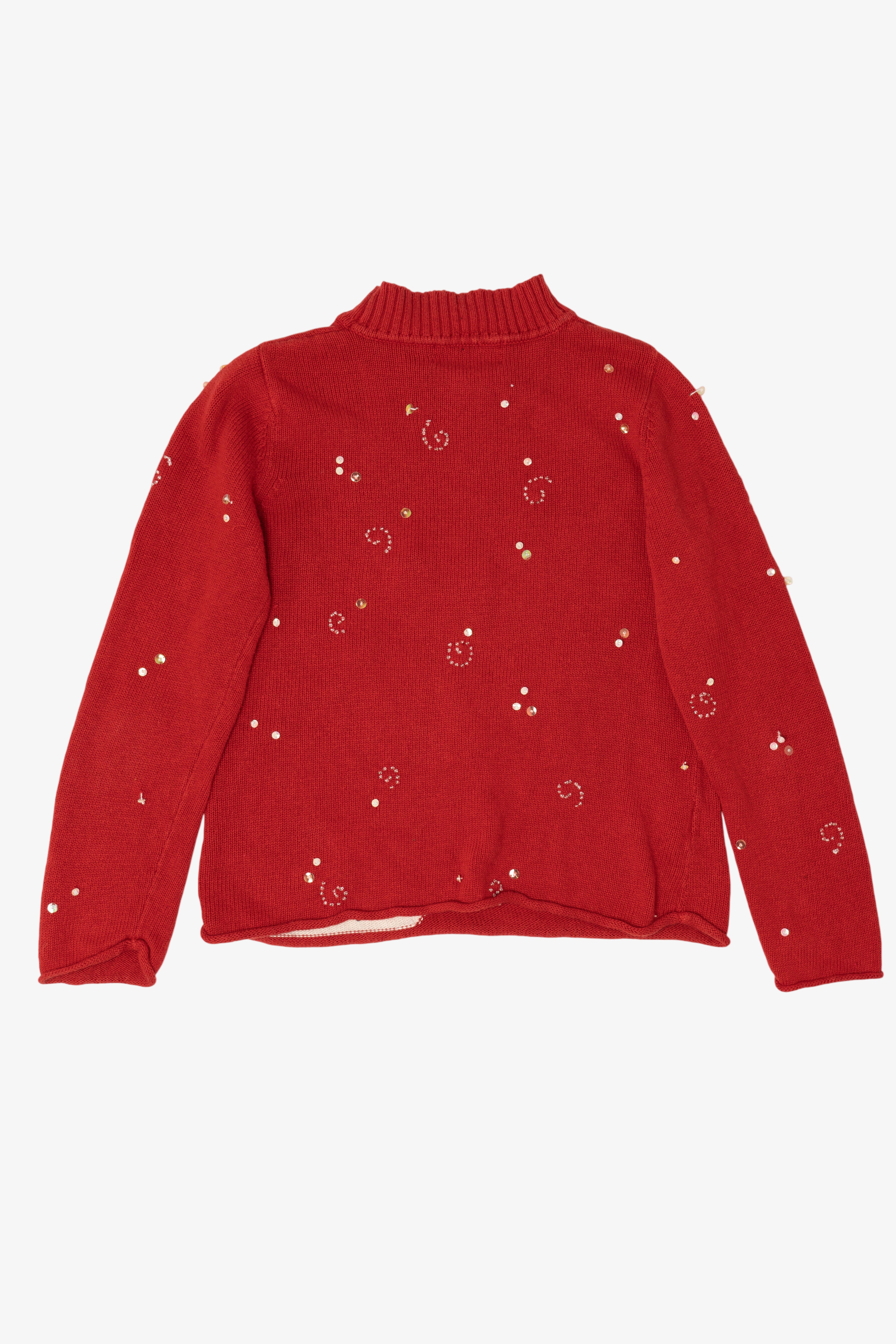 Vintage Red Susan Bristol Snowmen Ugly Christmas Pullover (2000s)