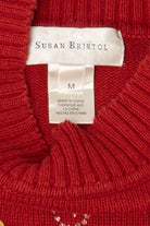 Vintage Red Susan Bristol Snowmen Ugly Christmas Pullover (2000s)