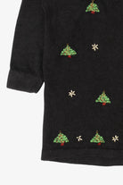 Vintage Black Victoria Jones Trees Ugly Christmas Pullover (1990s)