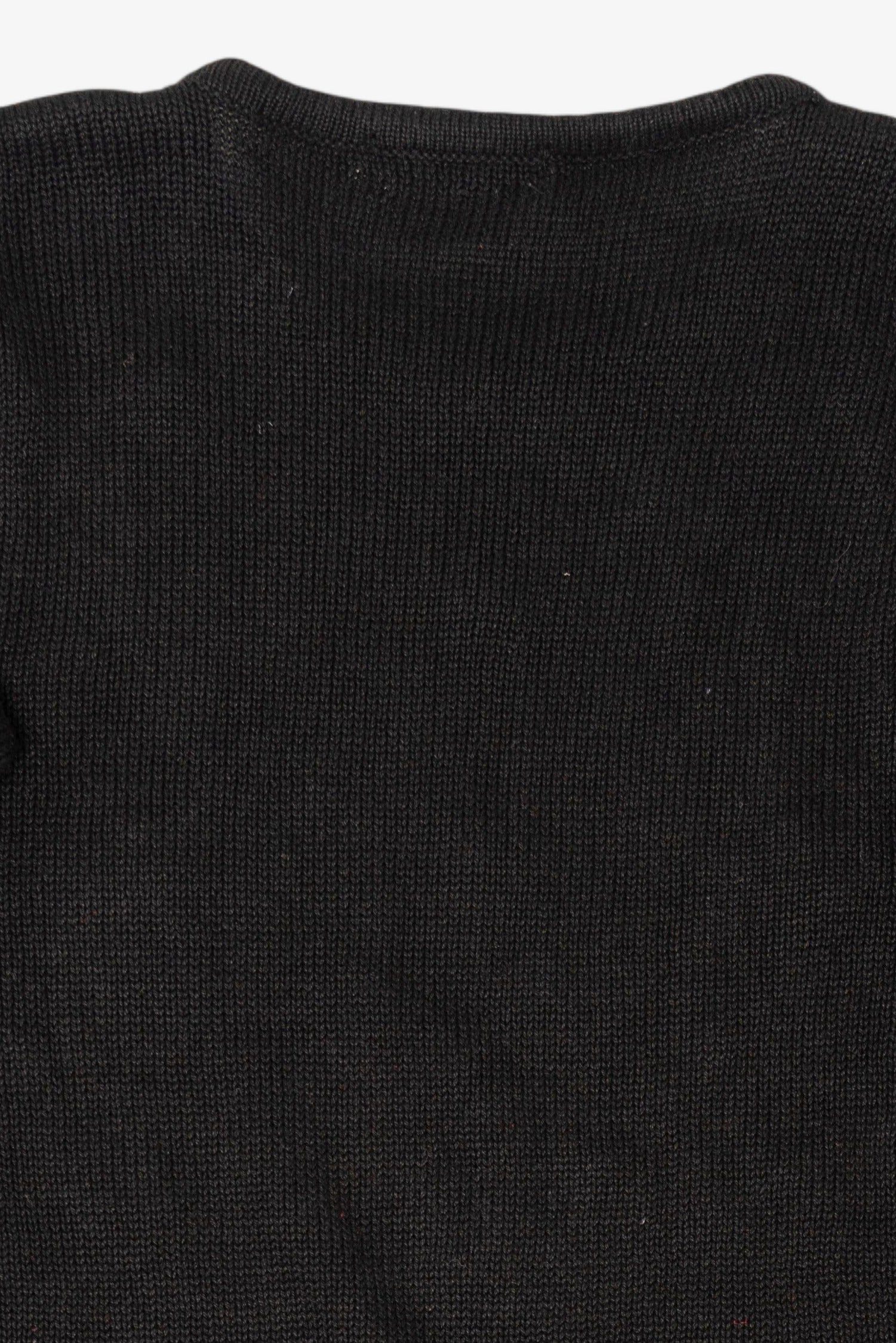 Vintage Black Victoria Jones Trees Ugly Christmas Pullover (1990s)